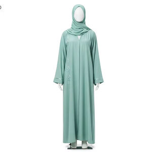 Abaya pour adulte anti-boulochage, tissu polyester de haute qualité, doux, léger, design modeste pour les vêtements traditionnels du Moyen-Orient - Product Image 5