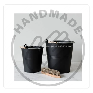 Ensemble de deux jardinières modernes en métal galvanisé de haute qualité décor à la maison fleur seau jardinière pour jardin en gros - Product Image 3