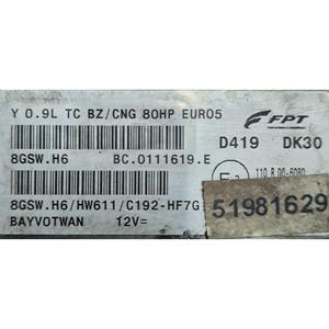 Kit Unità di Controllo Motore (ECU) Lancia Ypsilon 4a Serie 00519584530 312A2000 Benzina 900 (11>23) - Product Image 2