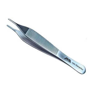 APTO ENTERPRISES AE-4418 Pinzas Quirúrgicas Médicas de Punta Recta de 3mm, Tijeras Adson Brown de 12cm, Manuales, de Acero Inoxidable para Tejidos - Product Image 5