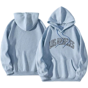 Sweat à capuche pour hommes de rue 100% coton 260gsm épais éponge française poids lourd coupe régulière respirant de haute qualité impression personnalisée Logo - Product Image 2