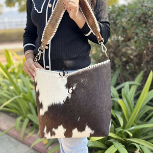 Sac fourre-tout en cuir de vachette de haute qualité, sac à main élégant en cuir véritable, sacs à bandoulière de créateur très tendance pour femmes, multi-usages - Product Image 1