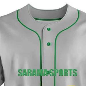 Uniformes d'équipe de baseball, ensemble complet, sur mesure, vente en gros, uniforme de baseball à boutons, maillot, pantalon, vêtements d'équipe, OEM - Product Image 4