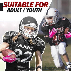 Protège-main anti-abrasif paume en cuir gants de football enfants adolescents récepteur américain chauffant gants d'entraînement sportif fournisseur - Product Image 6