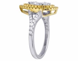 Bague de fiançailles et de mariage de luxe pour femmes Iced Out 925 Sterling Silver VVS Moissanite Round Diamond Finger Pinky Ring - Product Image 4