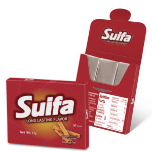 12 Palitos de Goma de Mascar Dura con Sabor a Fruta, Canela y Menta, con Xilitol, para Ejercitar la Mandíbula, Limpiar los Dientes y Fortalecer las Encías - Product Image 1