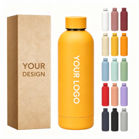 Bouteille d'eau isotherme en acier inoxydable YEWAYOGA de haute qualité, anti-fuite, avec revêtement en caoutchouc, pour un usage quotidien, marque privée