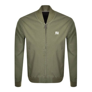 Men's Premium Quality Light <b>Weight</b> Bomber Jacket Solid Color Full Zipper <b>Stand</b> Collar Front Logo Inexpensive Price for Winter - Product Image 1