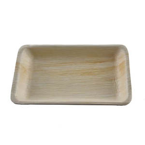 Assiettes rectangulaires jetables biodégradables de haute qualité plateaux plats en feuille de palmier pour le service de nourriture de mariage prix de gros - Product Image 3