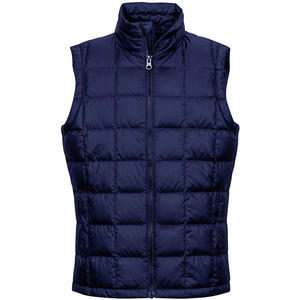 Léger coupe-vent de haute qualité gilet d'extérieur fermeture éclair sans manches doudoune col montant gilet bouffant gilet gilet à bulles - Product Image 6