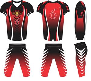 Tenues de football américain pour adultes, maillots de football personnalisés à manches courtes, imprimés, vente en gros - Product Image 4