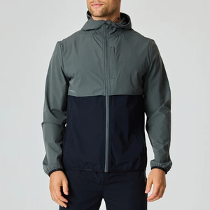 Wholesale High Quality Color Block <b>Lightweight</b> Tracksuit Windbreaker <b>Running</b> <b>Jacket</b> Custom Logo - Product Image 1