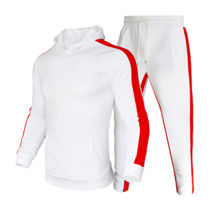 Men's Plus Size Winter Casual Pullover Tracksuit New Arrival Breathable 100% Cotton Reversible Sportswear Ribbed Jogger Pullover - Product Image 3