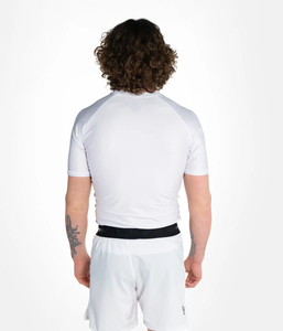 Camiseta Deportiva de Manga Corta para Hombre, Transpirable, Ecológica, 100% Poliéster, de Secado Rápido, Elástica, para Natación - Product Image 2