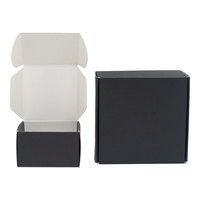 Boîtes en papier laminé mat gaufré personnalisable en carton ondulé kraft pliable pour chaussettes pour expédition emballage cadeau
