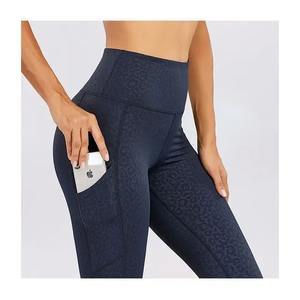 กางเกงเลกกิ้งเอวสูงสำหรับผู้หญิงกางเกงฟิตเนสแบบถักพร้อมกางเกงรัดรูปยกก้นชุดใส่เล่นยิมของผู้หญิง - Product Image 6