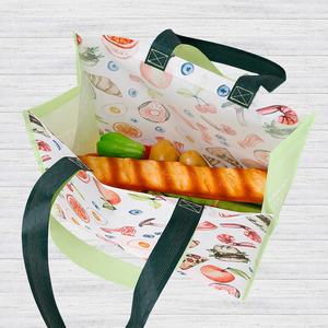 ถุงช้อปปิ้งผ้าไม่ทอพร้อมแถบปิดแบบตะขอและห่วง และหูหิ้วทำจากสายรัด PP - Product Image 5