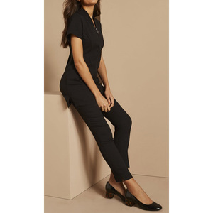 Blusa de Trabajo para Mujer, Estilo Túnica, Manga Corta, Uniforme para Esteticista, Terapeuta de Spa, Peluquería y Masajes - Product Image 4