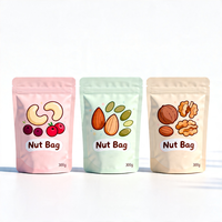 Sachet Doypack Personnalisé avec Fermeture Éclair pour Snacks à Base de Noix, Impression Logo, Conception Éco-Responsable, Prix Usine OEM