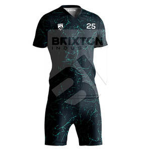 Conjuntos de ropa de fútbol transpirable y sostenible para hombre de talla personalizada al por mayor - Product Image 1