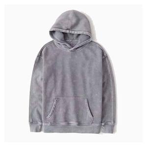 Sweat à capuche en polaire délavé pour homme, style urbain, respirant, coupe classique, polyester/coton - Product Image 2