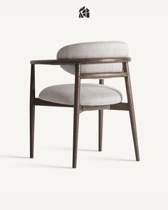 Silla de Comedor Elarviona Hecha a Mano en Madera de Teca, Estilo Escandinavo Moderno, Ecológica, Duradera, de Madera Sólida, de Lujo, Premium para Comedor - Product Image 4