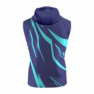 Ensemble short et sweat à capuche sans manches pour homme, haute qualité, décontracté, sportif, 100% polyester polaire respirant, grandes tailles, été, personnalisable - Product Image 2