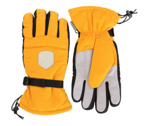 Guantes de Esquí para Deportes de Invierno, de Cuero, Térmicos, Impermeables, con Cierre de Velcro y Agarre para las Manos, Unisex - Product Image 1