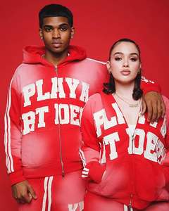 Conjunto Deportivo de Dos Piezas para Hombre, Invierno, Personalizado, Grueso, 100% Algodón, Estilo Urbano, con Pantalones Cargo y Sudadera con Capucha - Product Image 4