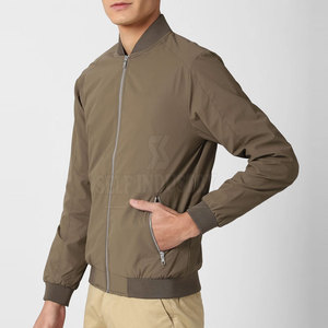 Chaqueta bomber con cuello levantado para hombre al mejor precio, estilo callejero, cómoda, para uso en exteriores, de etiqueta privada, transpirable - Product Image 2