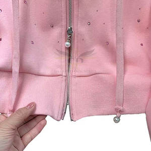 Nouvelle arrivée Rhinestone Survêtement Fashion Jogger Set Streetwear Outfit Rhinestone Survêtement en gros - Product Image 5