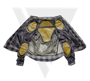 Camisa de protección de motocicleta blindada CE nivel 1 de cuero personalizado para hombres con diseño transpirable - Product Image 5