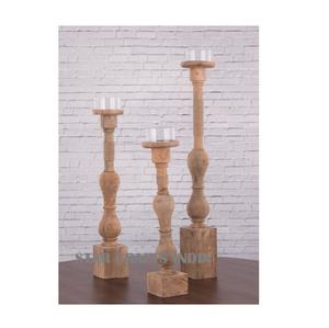 Factory Custom Various Style Color Decoration Wedding <b>Candle</b> Stand Wood Candlestick Wooden <b>Candle</b> Holder for Home <b>Dinner</b> Table - Product Image 6