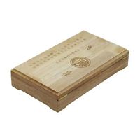 Boîte d'emballage carrée/rectangulaire en bambou/bois personnalisable en gros, fabriquée à la main, avec impression sérigraphique/gravure laser