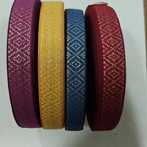 Shiny Satin <b>Lace</b> Tape For Ethnic Western Wear Dress Edges Accessories Available In Bulk With OEM Services - Product Image 1
