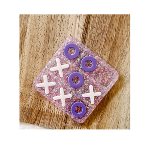 Jeux de Tic Tac Toe en résine Cadeau de Noël personnalisable pour jeux de table pour enfants Meilleur cadeau pour enfants et adultes utilisés - Product Image 3