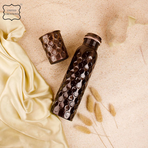 Antique Design black <b>copper</b> <b>bottle</b> Best Selling Pure <b>Copper</b> Ayurvedic Water <b>Bottle</b> for home use - Product Image 2