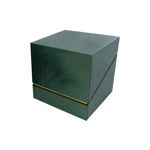 Caja de Embalaje de Perfume de Papel Rígido con Corte Diagonal Verde Oscuro de Lujo con Logotipo Personalizado, Fabricante de Cajas de Regalo de Perfume de Alta Gama al por Mayor - Product Image 4