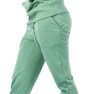 Pantalon de survêtement ample à taille haute pour femme, coupe large, détails de couture, cordon de serrage, jogging en molleton doux, pantalon en tissu doux - Product Image 6