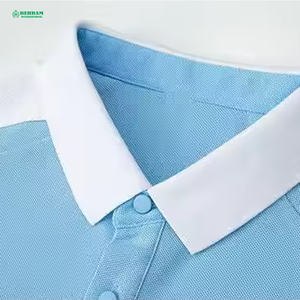 Camiseta Polo de Algodón para Hombre Behram International, Manga Corta, Ribete en Contraste, Logotipo Bordado, Estilo Casual, Corte Regular - Product Image 6