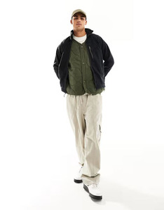 Invierno al aire libre Sherpa polar sudaderas con capucha hombres abrigo cálido 100% Chaqueta de algodón sólido cremallera completa doble bolsillo transpirable Sherpa sudadera - Product Image 3