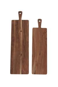 Planche à découper en bois rectangulaire polyvalente unique avec poignée Forme et couleur personnalisées, idéale pour hacher la viande et les légumes - Product Image 2