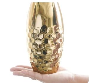 Vase à fleurs en métal martelé moderne personnalisable Logo de mariage pour cadeaux d'entreprise Articles promotionnels Décoration de table pour les grossistes - Product Image 2