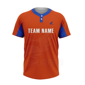 Maillot de baseball unisexe personnalisé blanc et bleu à manches courtes, anti-humidité, imprimé DEFIANCE, nom de l'équipe, 100 % polyester, coupe classique - Product Image 4