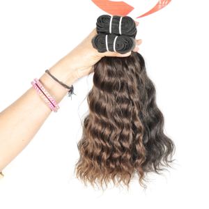 Vente en gros 100% couleur naturelle femmes noires cuticules indiennes brutes alignées vagues non traitées traitement aucune Extensions de cheveux humains - Product Image 5