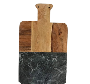 Planche à découper en bois et marbre la plus vendue planche à découper en bois naturel planche à découper en fromage charcuterie écologique - Product Image 3