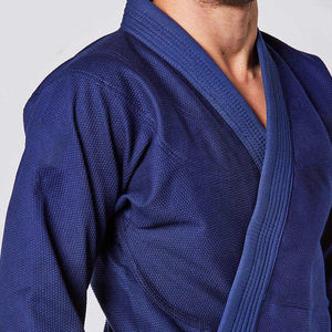 Precios razonables, fabricante OEM, uniformes BJJ teñidos lisos, ropa de artes marciales, uniformes BJJJ GI de manga completa - Product Image 4