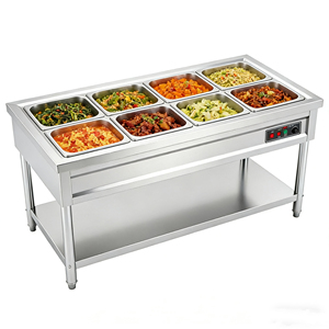 Calentador de Alimentos Comercial de Acero Inoxidable 304 de Primera Calidad, Enchufe de Voltaje Personalizado, con o sin Cristal - Product Image 1