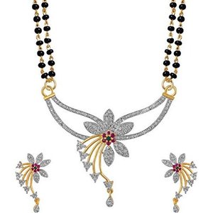 Bijoux de mariage AD Mangalsutra avec zircon comme pierre principale - Product Image 1