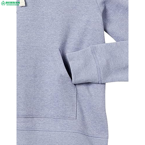 Sweat à capuche doublé en tricot personnalisé pour femmes Behram International, couleurs unies, tissu en coton polaire de haute qualité pour l'automne/l'hiver - Product Image 5